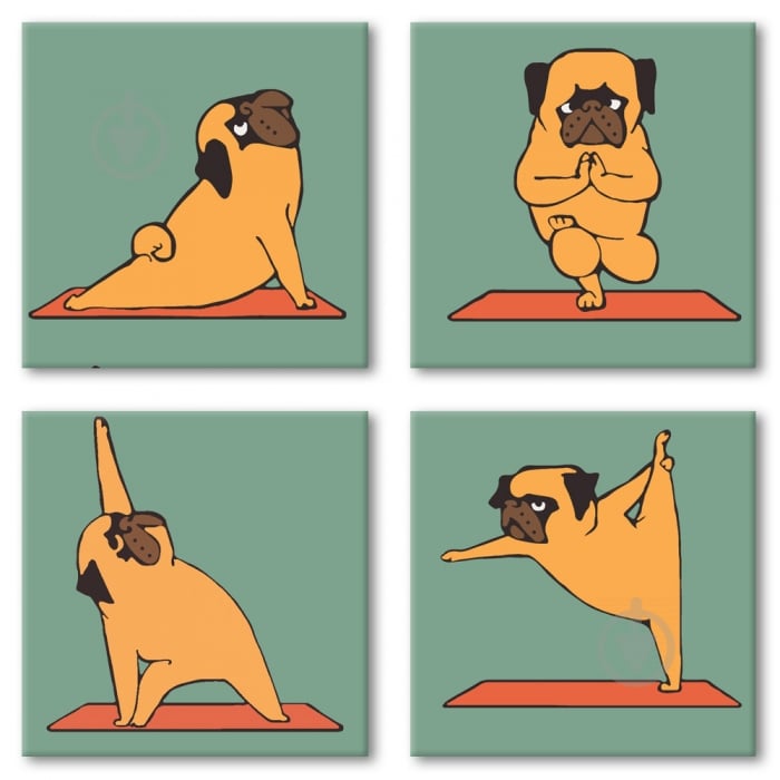 Картина за номерами Yoga-dog Ідейка - фото 1