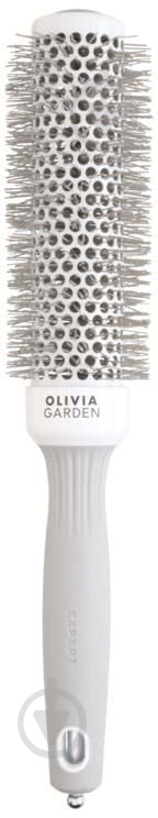 Брашинг Olivia Garden d.35 EXPERT BLOWOUT SPEED Wavy Bristles серый с белым - фото 1