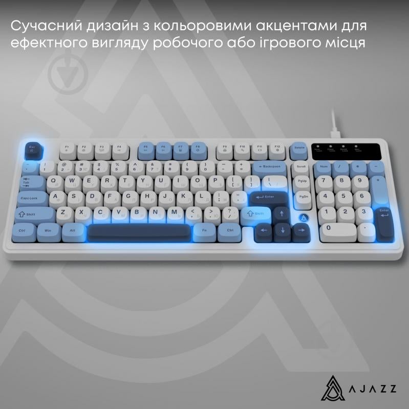 Клавиатура Ajazz AF98 (AF98-GB) Glacier Blue - фото 13