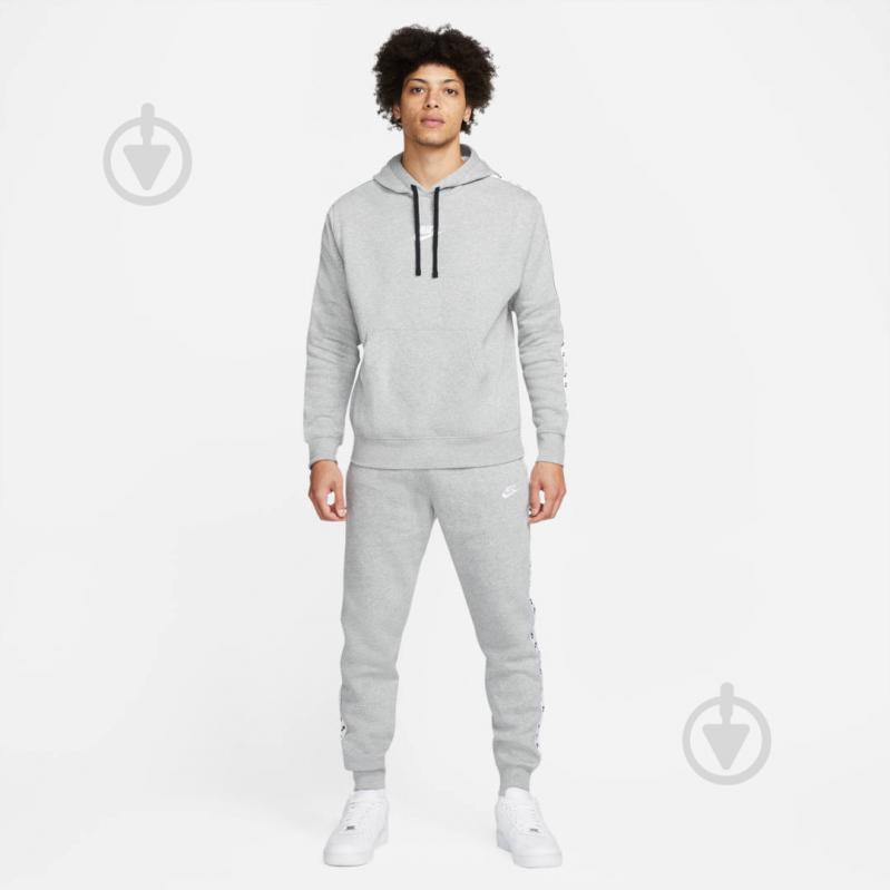 Спортивный костюм Nike M NK CLUB FLC GX HD TRK SUIT DM6838-063 р. XL серый - фото 9