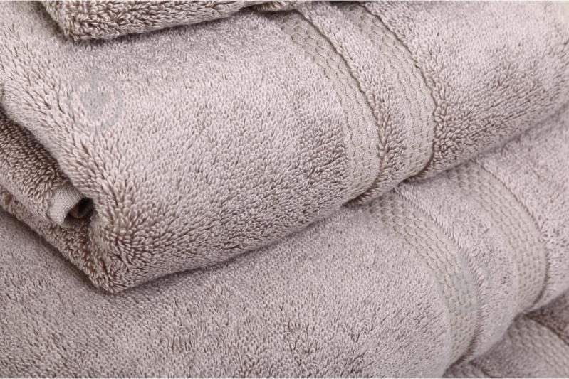 Рушник махровий Exclusive Brea 70x140 см темно-бежевий La Nuit - фото 2 Рушник махровий Exclusive Brea 70x140 см темно-бежевий La Nuit - фото 2