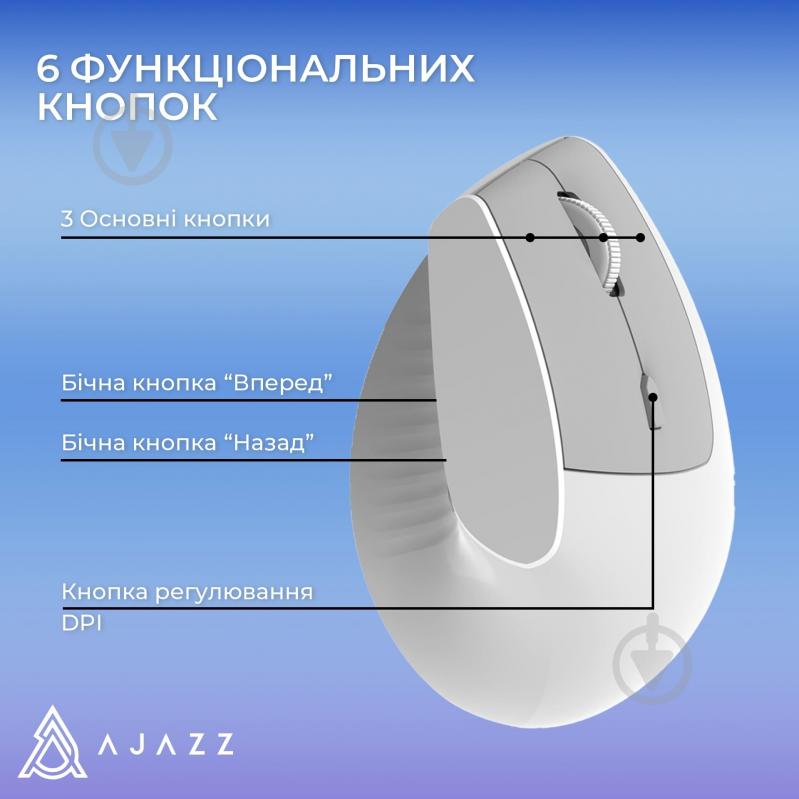 Мышка беспроводная Ajazz i-300 White (i300-W) - фото 13