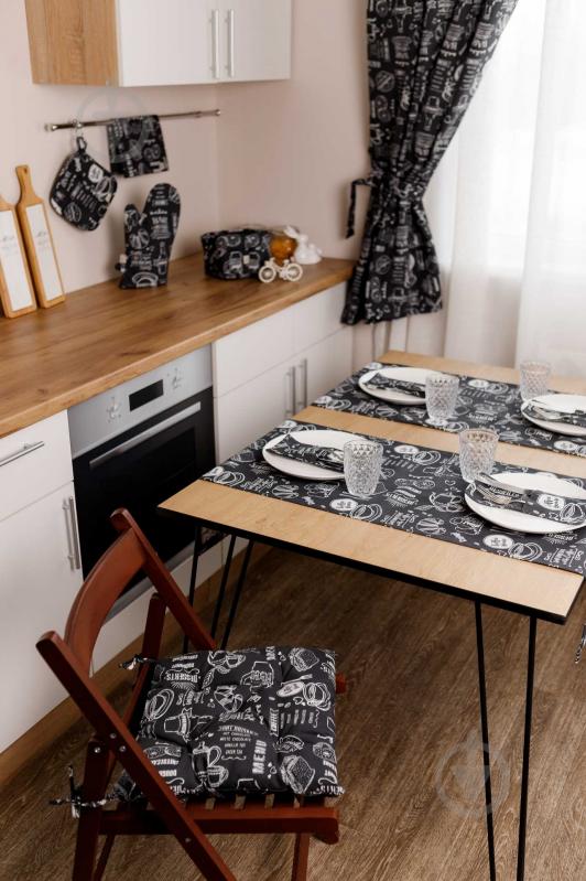 Комплект штор 2шт. Breakfast BLACK 180х136 Прованс - фото 6