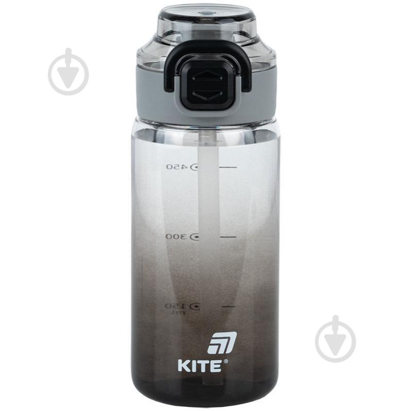Пляшка для води KITE 1212-1 600 мл чорна - фото 1 Пляшка для води KITE 1212-1 600 мл чорна - фото 1