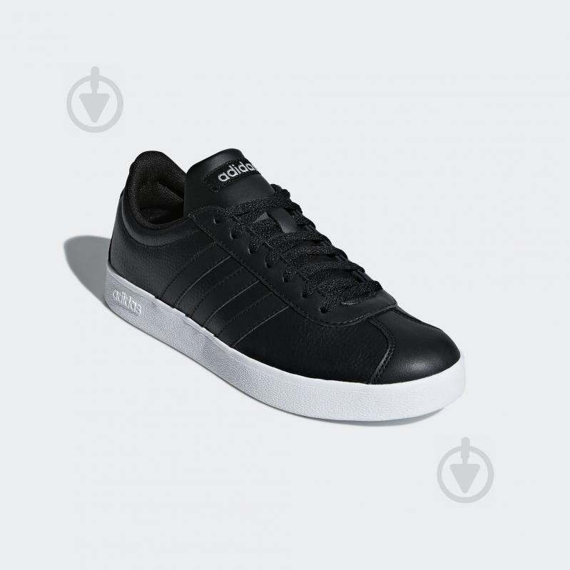 Кроссовки женские демисезонные Adidas VL COURT 2.0 B42315 р.42 2/3 черные - фото 4