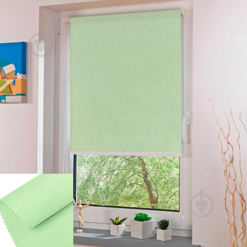 Ролета мини Rollotex LEN с фиксацией под наклон салатовая 80x160 см - фото 2 Ролета мини Rollotex LEN с фиксацией под наклон салатовая 80x160 см - фото 2