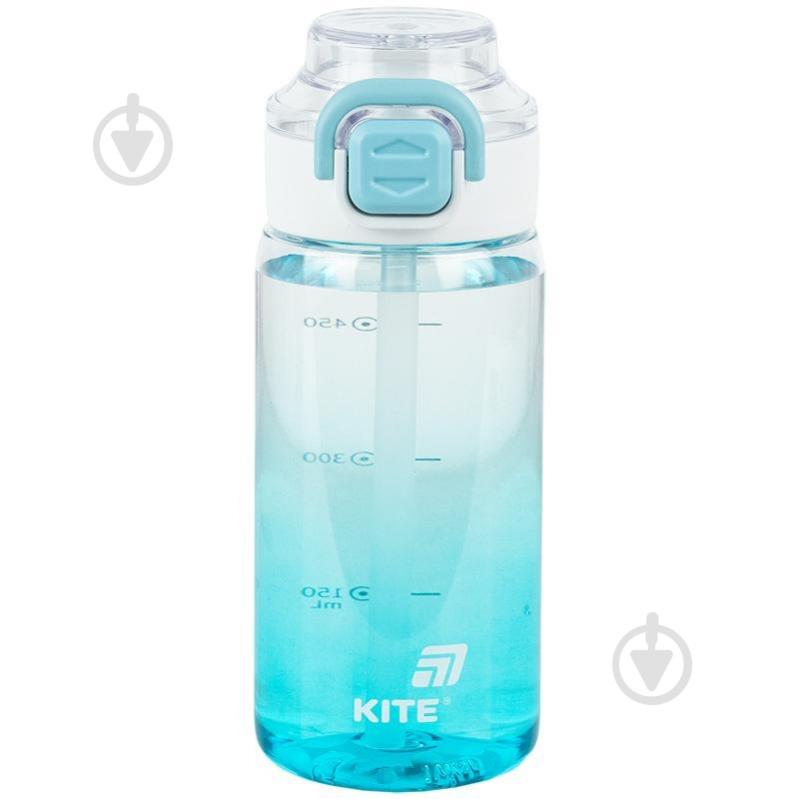 Бутылка для воды KITE 1212-2 600 мл голубая - фото 1 Бутылка для воды KITE 1212-2 600 мл голубая - фото 1