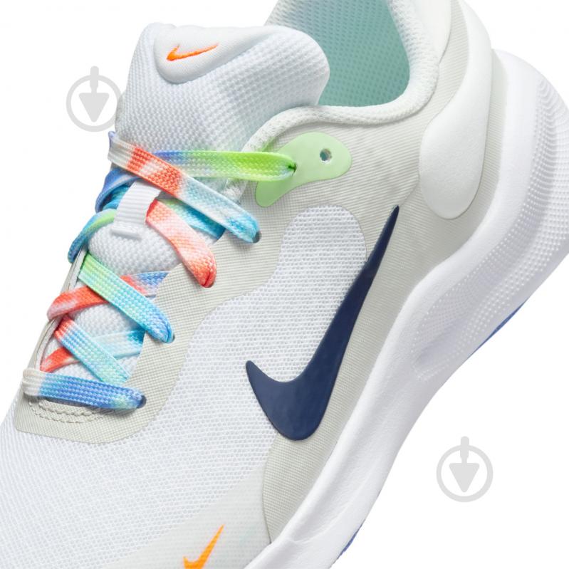 Кроссовки детские демисезонные Nike REVOLUTION 7 FN4991-100 р.39 белые - фото 9