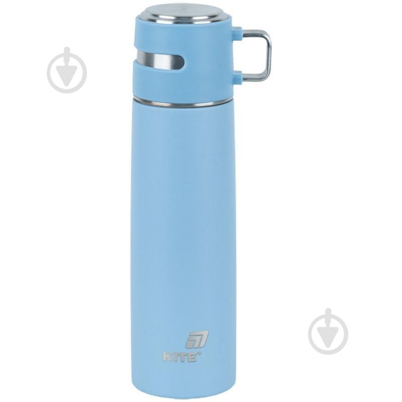 Термос KITE 500 мл 1224-2 голубой - фото 1 Термос KITE 500 мл 1224-2 голубой - фото 1