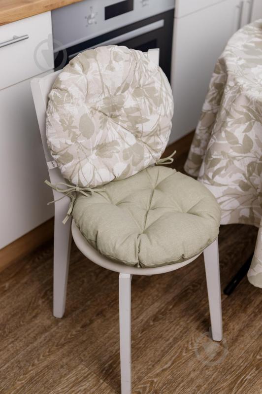 Подушка на стілець Herbs Green d40 La Nuit - фото 6 Подушка на стілець Herbs Green d40 La Nuit - фото 6