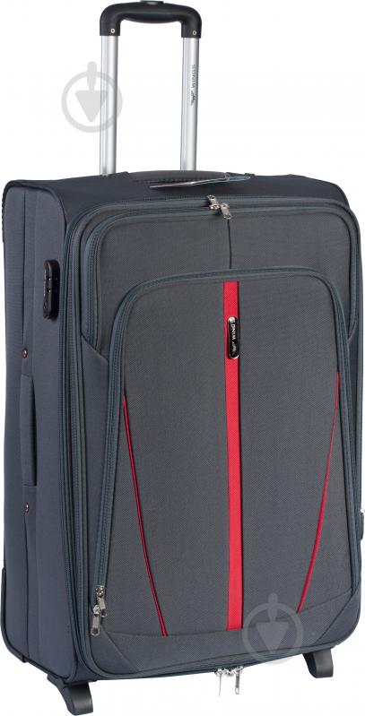 Чемодан Wings Vt00047 70 л серый 1706 Midi 2 колеса 63x41x27 см - фото 1 Чемодан Wings Vt00047 70 л серый 1706 Midi 2 колеса 63x41x27 см - фото 1