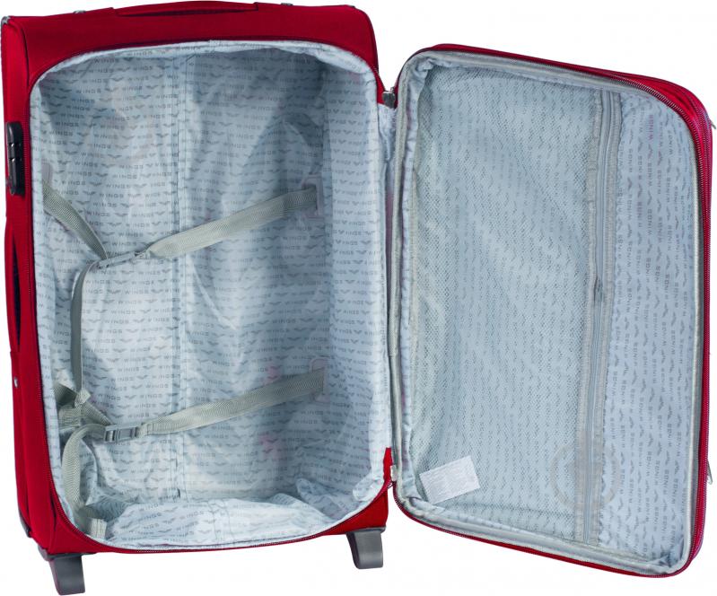 Чемодан Wings Vt00049 101 л бордовый 1706 Maxi 2 колеса 73x46x30 см - фото 2