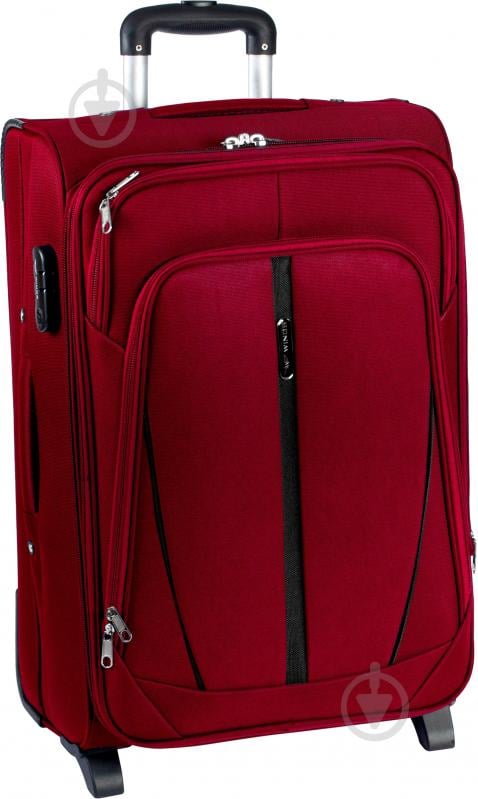 Чемодан Wings Vt00049 101 л бордовый 1706 Maxi 2 колеса 73x46x30 см - фото 1