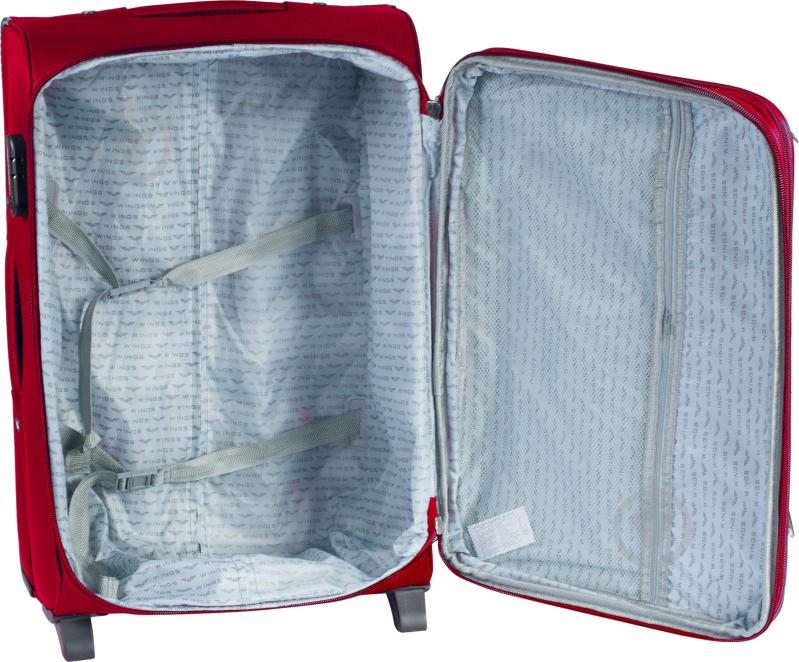 Чемодан Wings Vt00050 70 л бордовый 1706 Midi 2 колеса 63x41x27 см - фото 2