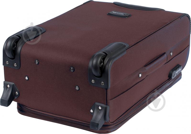 Чемодан Wings 1706 Mini 2 колеса 53x35x22 см 41 л коричневый Vt00054 - фото 3
