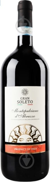 Вино GRAN SOLETO красное сухое Montepulciano d'Abruzzo 1,5 л - фото 1