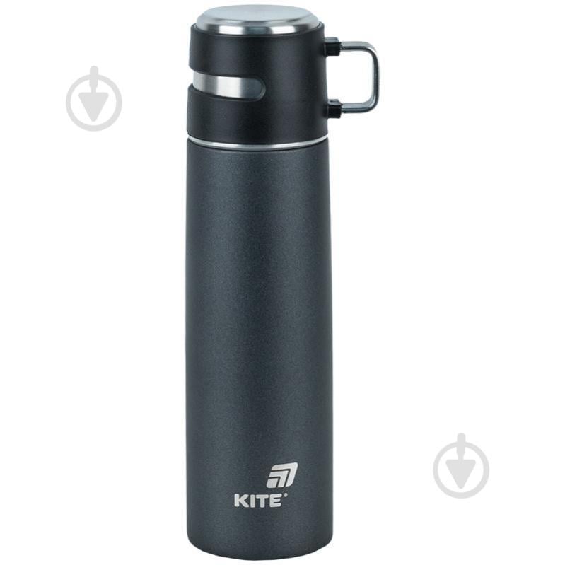 Термос KITE 500 мл 1224-1 чорний - фото 1 Термос KITE 500 мл 1224-1 чорний - фото 1