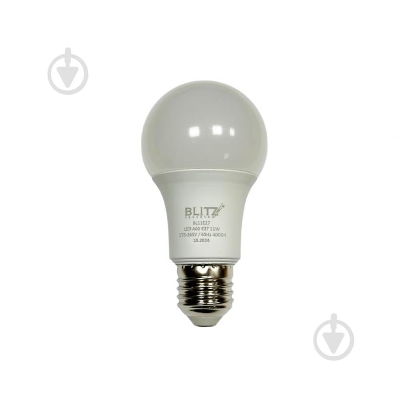 Лампа светодиодная Blitz 11 Вт A60 Е27 220 В 4000 К BL11E27 - фото 1