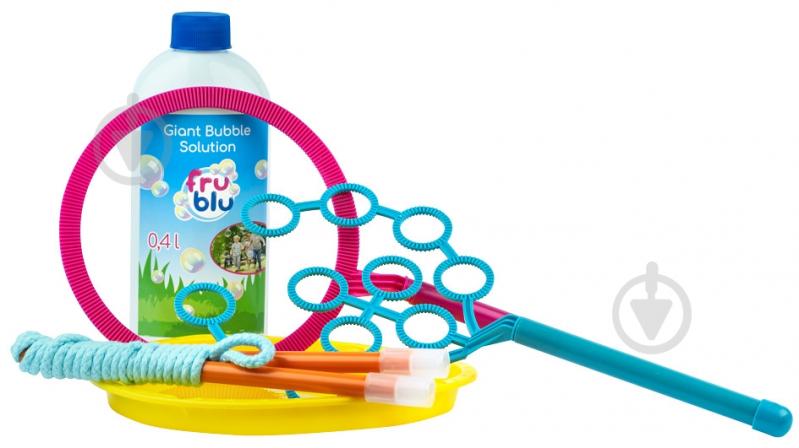 Набор для пускания мыльных пузырей Fru blu Делюкс 3в1 с раствором 0.4 л DKF0484 - фото 3 Набор для пускания мыльных пузырей Fru blu Делюкс 3в1 с раствором 0.4 л DKF0484 - фото 3