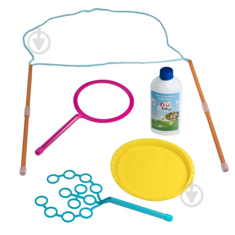 Набор для пускания мыльных пузырей Fru blu Делюкс 3в1 с раствором 0.4 л DKF0484 - фото 4 Набор для пускания мыльных пузырей Fru blu Делюкс 3в1 с раствором 0.4 л DKF0484 - фото 4