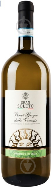 Вино GRAN SOLETO белое сухое Pinot Grigio Delle Venezie 1,5 л - фото 1