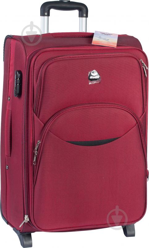 Чемодан Wings 1708 Maxi 2 колеса 73x46x30 см 101 л бордовый Vt00070 - фото 1