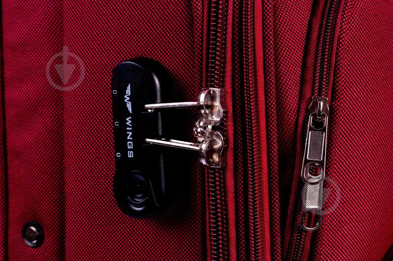 Чемодан Wings 1708 Maxi 2 колеса 73x46x30 см 101 л бордовый Vt00070 - фото 6