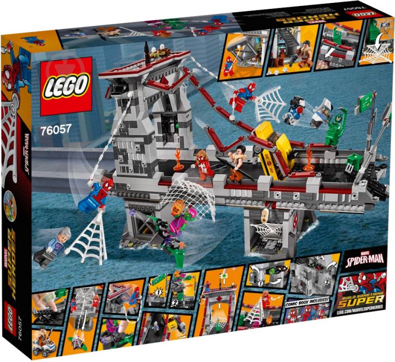 Конструктор LEGO Super Heroes Человек-паук Сражение на мосту 76057 - фото 1