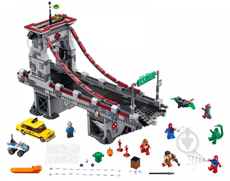 Конструктор LEGO Super Heroes Человек-паук Сражение на мосту 76057 - фото 2