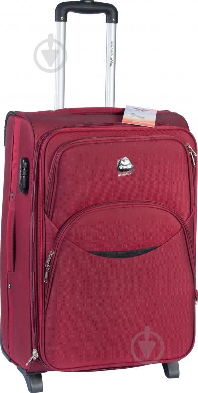 Чемодан Wings Vt00071 70 л бордовый 1708 Midi 2 колеса 63x41x27 см - фото 1
