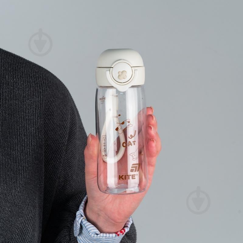 Бутылка для воды KITE 1236-1 480 мл белая - фото 5