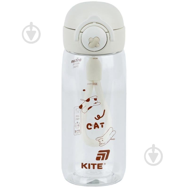 Бутылка для воды KITE 1236-1 480 мл белая - фото 1