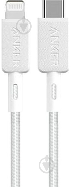 Кабель Anker 322 USB-C to Lightning Nylon 0,9 м белый (A81B5H21) - фото 2