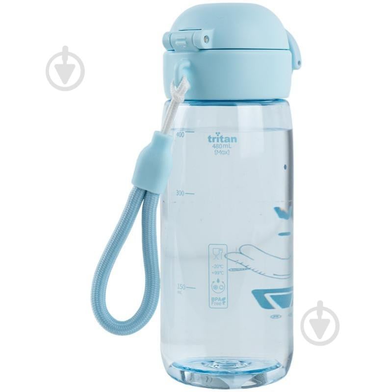 Пляшка для води KITE 1236-2 480 мл блакитна - фото 2 Пляшка для води KITE 1236-2 480 мл блакитна - фото 2