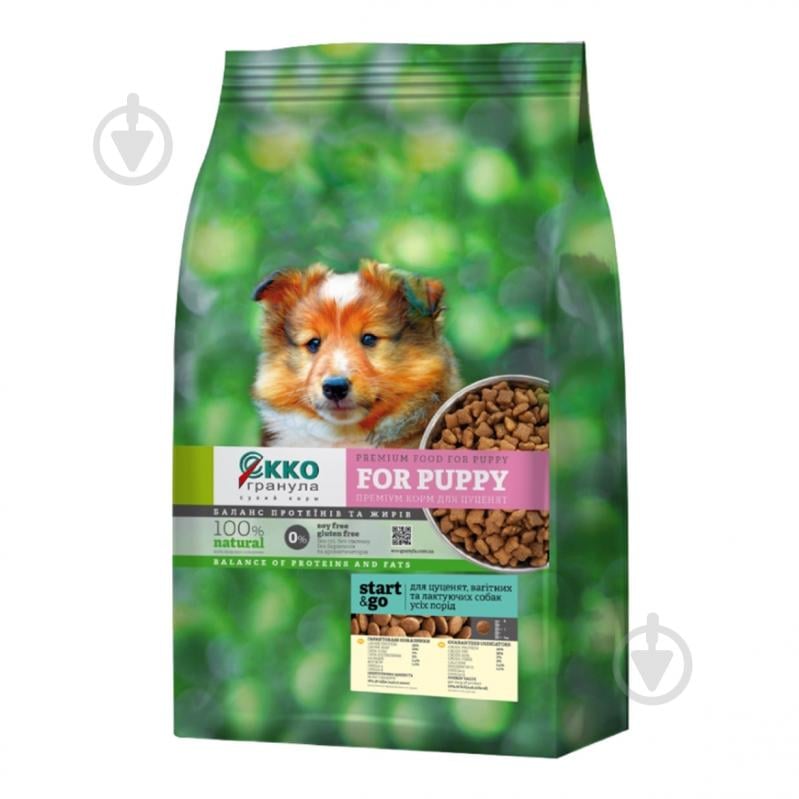 Корм сухий Екко-гранула для цуценят Start & Go 10 кг - фото 1 Корм сухий Екко-гранула для цуценят Start & Go 10 кг - фото 1