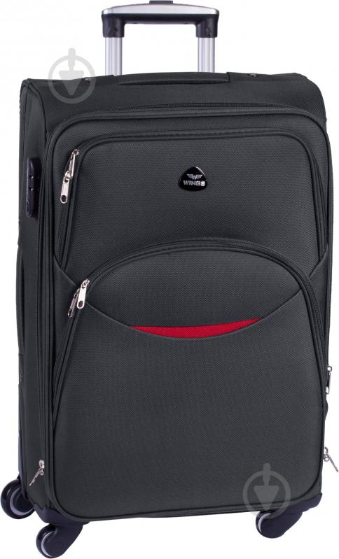 Чемодан Wings 1708 Maxi 4 колеса 73x46x30 см 101 л серый Vt00082 - фото 1 Чемодан Wings 1708 Maxi 4 колеса 73x46x30 см 101 л серый Vt00082 - фото 1