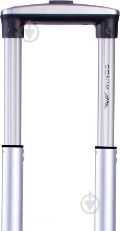 Чемодан Wings 1708 Mini 4 колеса 53x35x22 см 41 л серый Vt00084 - фото 5