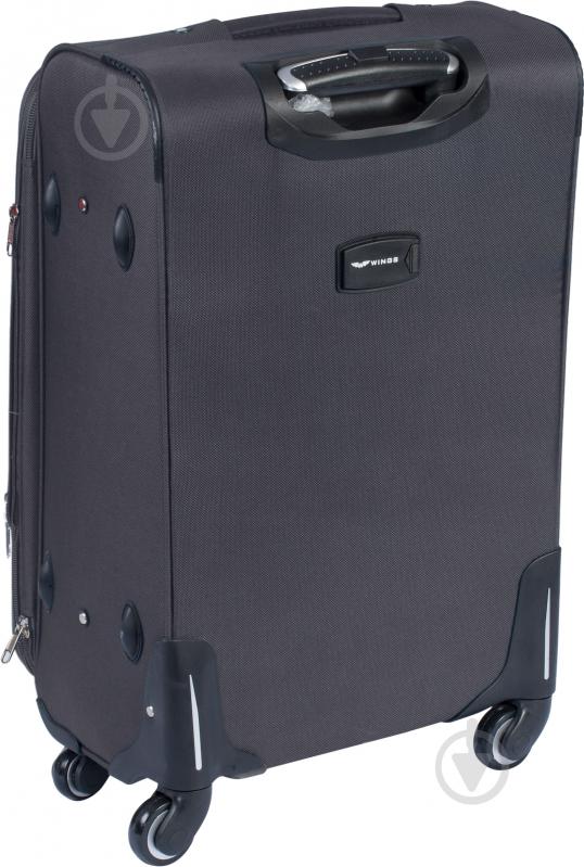 Чемодан Wings 1708 Mini 4 колеса 53x35x22 см 41 л серый Vt00084 - фото 3