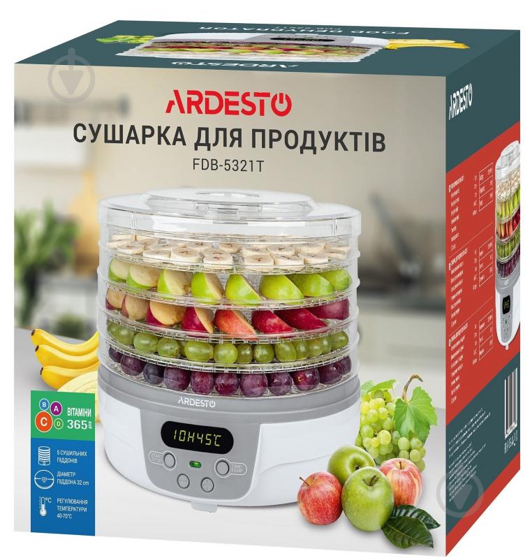 Сушарка для овочів та фруктів Ardesto FDB-5321T - фото 8