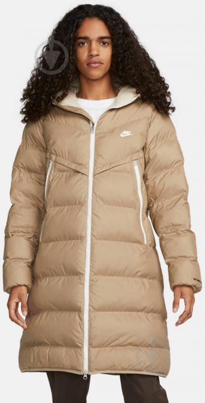 Пальто чоловіча зимова Nike M NK SF WR PL-FLD HD PARKA DR9609-247 р.XL бежева - фото 1