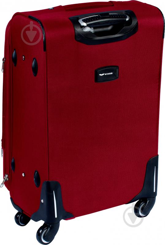 Чемодан Wings Vt00087 42 л бордовый 1708 Mini 4 колеса 55x35x22 см - фото 3