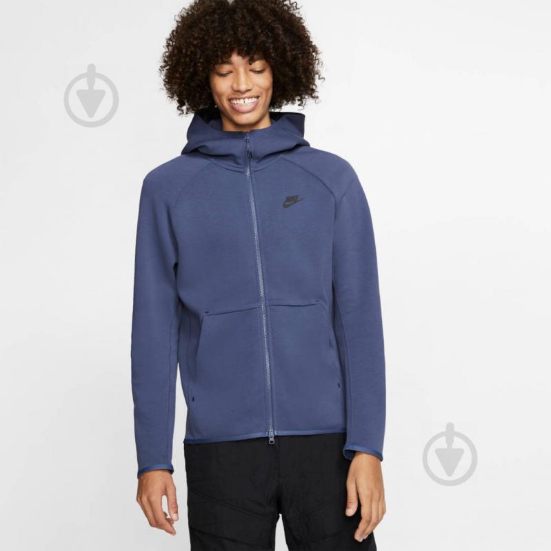 Джемпер Nike M NSW TCH FLC HOODIE FZ 928483-557 р. L фиолетовый - фото 4