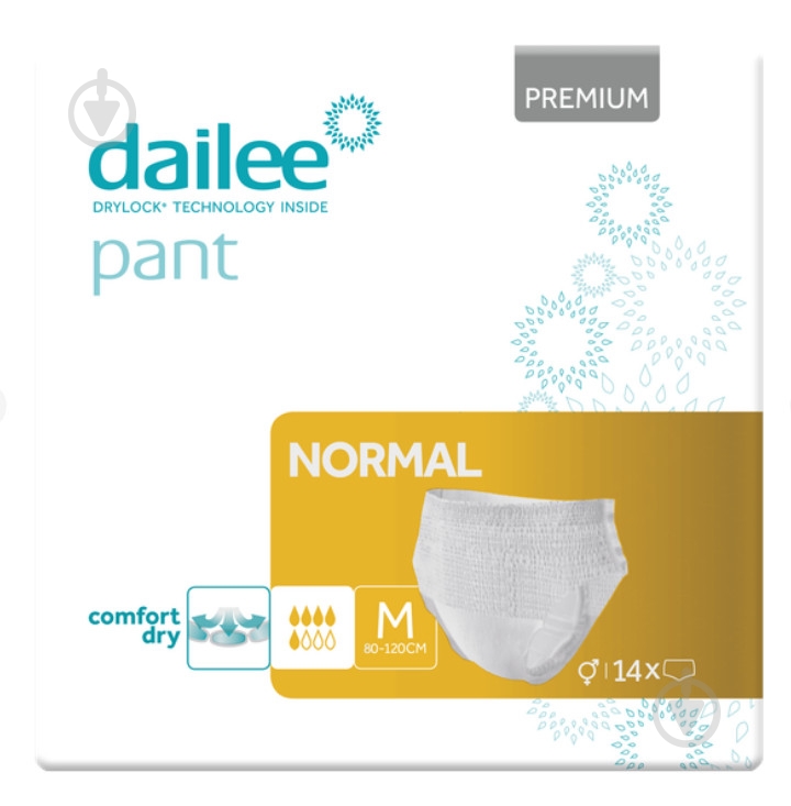 Подгузники Dailee Premium Normal Medium 14 шт. - фото 1