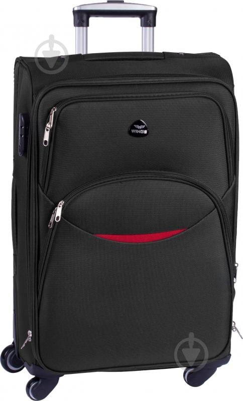 Чемодан Wings Vt00091 104 л черный 1708 Maxi 4 колеса 75x46x30 см - фото 1 Чемодан Wings Vt00091 104 л черный 1708 Maxi 4 колеса 75x46x30 см - фото 1