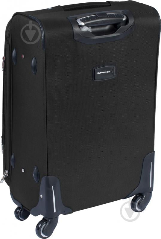 Чемодан Wings 1708 Mini 4 колеса 55x35x22 см 42 л черный Vt00093 - фото 3