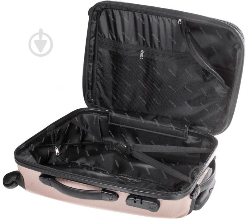 Чемодан Wings 310 Mini без расширения 55x40x22 см 4 колеса 48 л шампань Wp00006 - фото 3