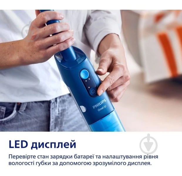 Электрошвабра Philips 5000 series OneUp XV5113/01 blue - фото 11