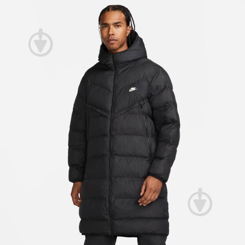 Пальто мужская зимняя Nike M NK SF WR PL-FLD HD PARKA DR9609-010 р.M черная - фото 1