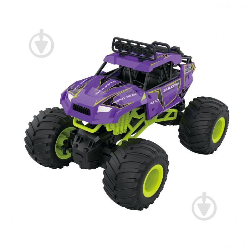 Машинка Sulong Toys Bigfoot Off-road Violet 27 МГц 1:16 SL-358RHV - фото 1