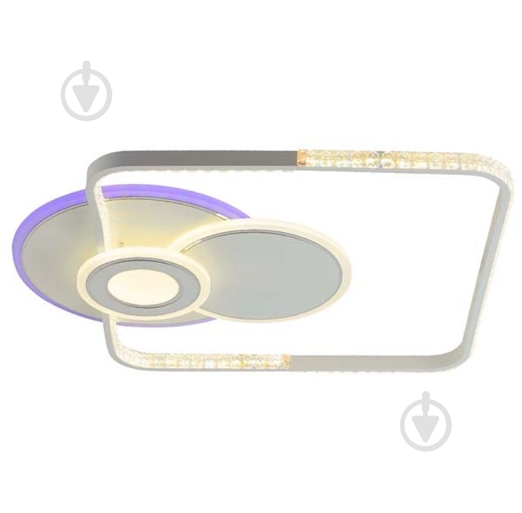 ВІТРИНА! Люстра світлодіодна Sirius C7116/550 WH+BK (RGB) 108W+8W 1x116 Вт без цоколя біло-чорний 35236 - фото 2